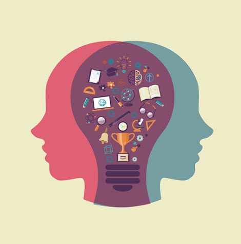 Két fej tele gondolatokkal